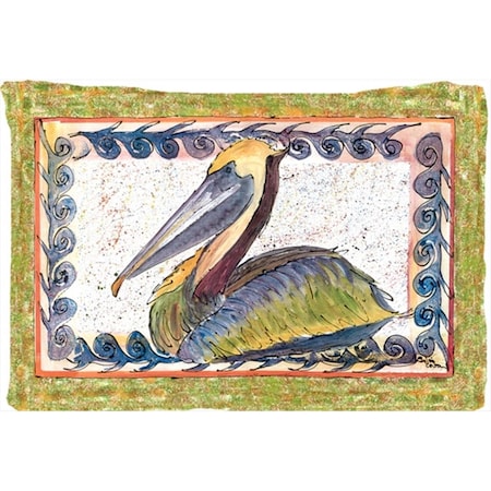 Jensendistributionservices 20.5 x 30 in. Bird - Pelican Moisture Wicking Fabric Standard Pillowcase MI627548